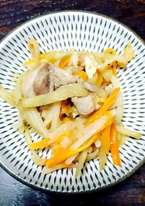 冷めても美味しい！キクイモのきんぴら-レシピのメイン写真