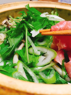生姜でポカポカ♡水菜たっぷり豚しゃぶ-レシピのメイン写真