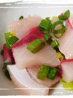 お刺身☆ブリをいつもと違う食べ方で♪-レシピのメイン写真