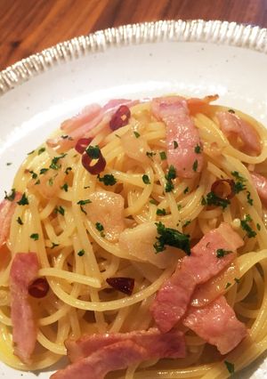 簡単◎ベーコンのペペロンチーノ-レシピのメイン写真