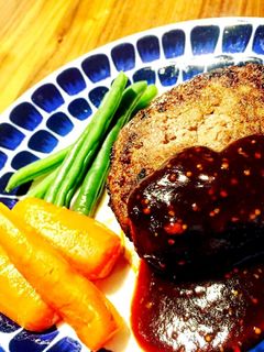卵なし、パン粉なし、玉ねぎなしハンバーグ-レシピのメイン写真