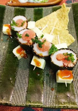 ちくわめんたい串-レシピのメイン写真