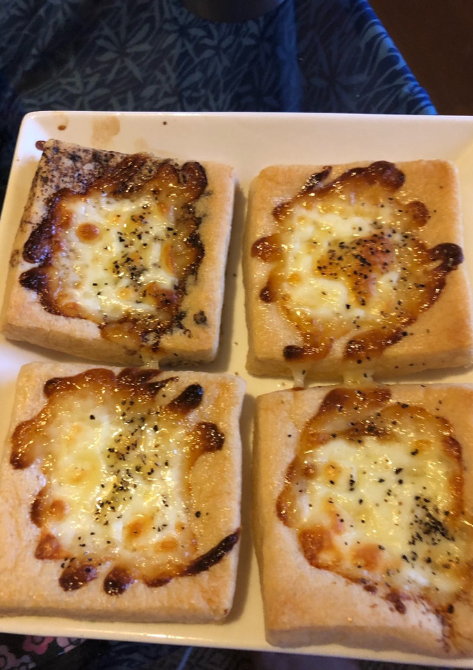 油揚げチーズ醤油マヨピザ風-レシピのメイン写真