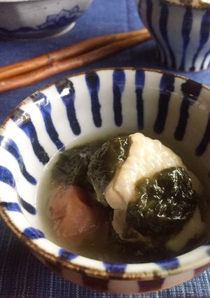 ワカメと鶏肉の梅酢煮-レシピのメイン写真