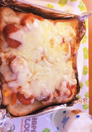 ケチャップだけで作るピザトースト-レシピのメイン写真