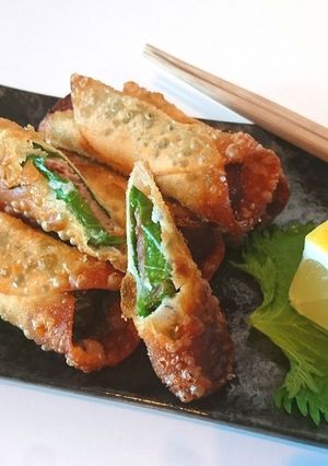 餃子の皮でミートローフと大葉揚げ-レシピのメイン写真