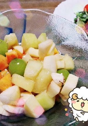 マクロビ☆簡単フルーツカクテル-レシピのメイン写真