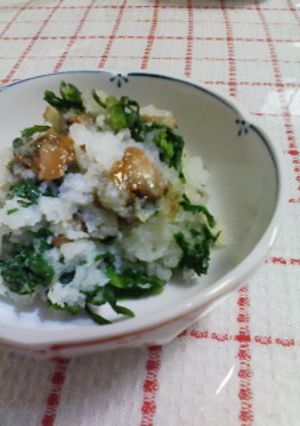 赤貝缶と春菊のおろしあえ-レシピのメイン写真