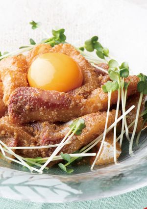 ゴマたっぷり～オリーブハマチのユッケ風～-レシピのメイン写真