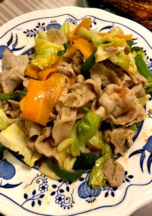 豚バラのピリ辛野菜炒め-レシピのメイン写真
