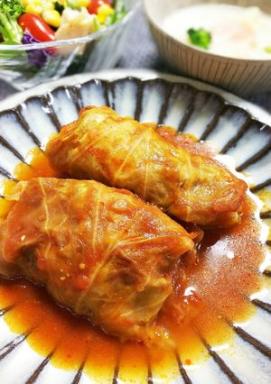 もっと手軽に！豚肉でロールキャベツ☆-レシピのメイン写真