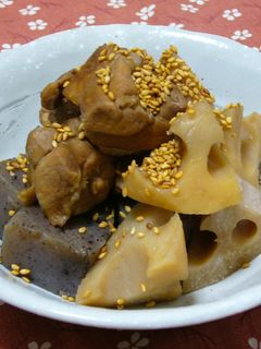 れんこんと鶏肉の甘辛煮-レシピのメイン写真