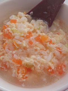 風邪を引いたらこれ!卵の中華粥-レシピのメイン写真