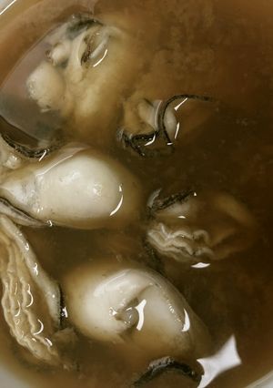 レンジで簡単 牡蠣の即席みそ汁-レシピのメイン写真
