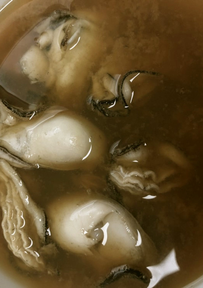 レンジで簡単　牡蠣の即席みそ汁-レシピのメイン写真