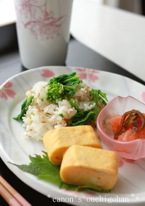 菜の花と生姜じゃこの香り混ぜごはん-レシピのメイン写真