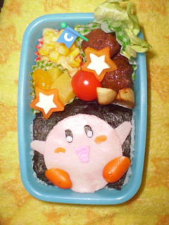 星のカービイ弁当(キャラ弁)-レシピのメイン写真