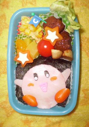星のカービイ弁当（キャラ弁）-レシピのメイン写真