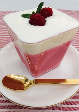 簡単ヘルシーなラズベリームース-レシピのメイン写真