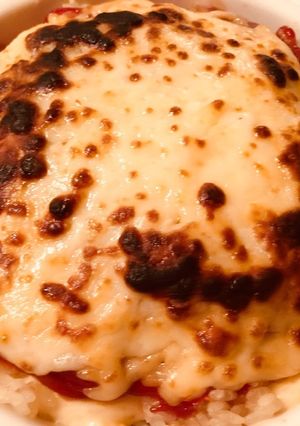 ホワイトソースのハンバーグドリア♪-レシピのメイン写真