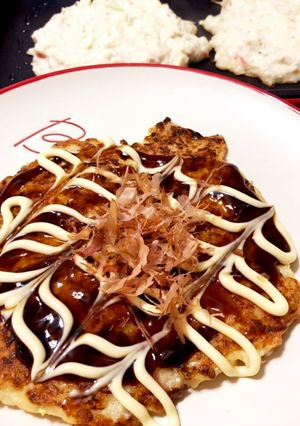 簡単！豆腐でふわふわお好み焼き♡-レシピのメイン写真