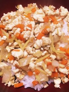 しょうが鶏そぼろ丼!-レシピのメイン写真