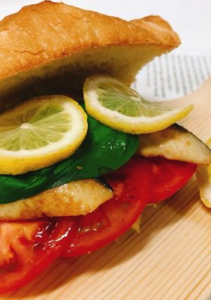 一人暮らしの焼サバサンド-レシピのメイン写真