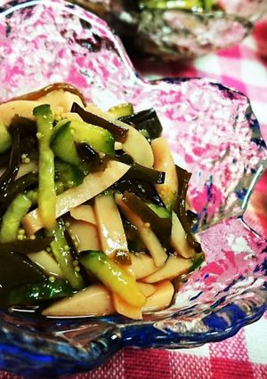 簡単１分！【ギョニソと胡瓜のめかぶ和え】-レシピのメイン写真