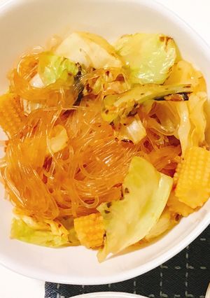 キャベツとはるさめのピリ辛いため-レシピのメイン写真