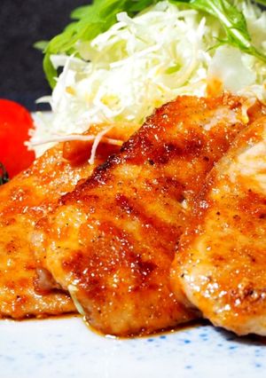 豚ロースの薄切り、とまドレ焼き-レシピのメイン写真