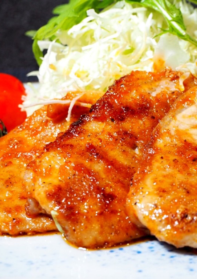 豚ロースの薄切り、とまドレ焼き-レシピのメイン写真