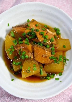 簡単！銀鮭で鰤大根風☆調味料は2種類だけ-レシピのメイン写真