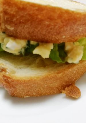 野菜苦手な子にもOK♡ほうれん草卵サンド-レシピのメイン写真