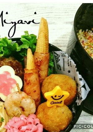 お弁当に♡ヤングコーンのベーコン巻き♡-レシピのメイン写真