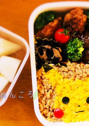 キャラ弁 ピカチュウ-レシピのメイン写真