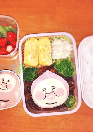 キャラ弁 こびと図鑑 モモジリ-レシピのメイン写真