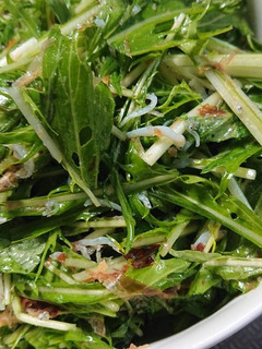 水菜とじゃこのじゅわっと簡単サラダ♪-レシピのメイン写真