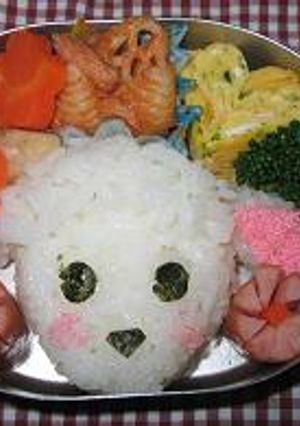 ひつじさんのお弁当　キャラ弁-レシピのメイン写真