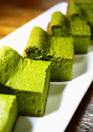 糖質オフ！大豆粉抹茶チーズケーキ-レシピのメイン写真