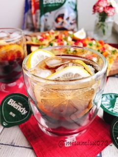 ポーションコーヒーで炭酸コーヒー-レシピのメイン写真