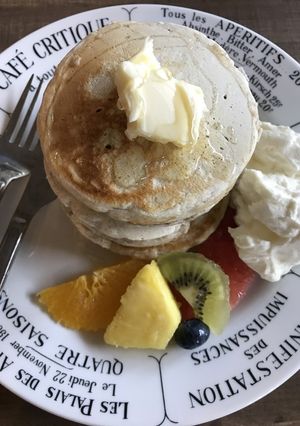 フルーツもちもちパンケーキ-レシピのメイン写真