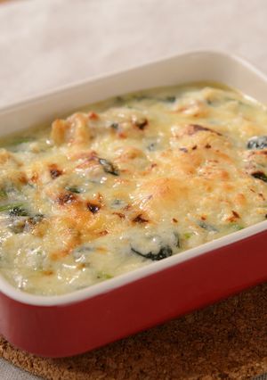 鶏もも肉とほうれんそうのグラタン-レシピのメイン写真