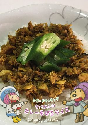 ごはんがススム!鯖缶のカレーそぼろライス-レシピのメイン写真