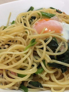 ほうれん草ときのこの和風パスタ-レシピのメイン写真