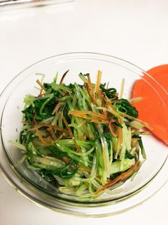 水菜とスルメの酢の物-レシピのメイン写真