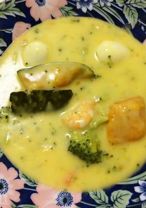 ㊽ 今日の朝食はクリームシチュー♡-レシピのメイン写真