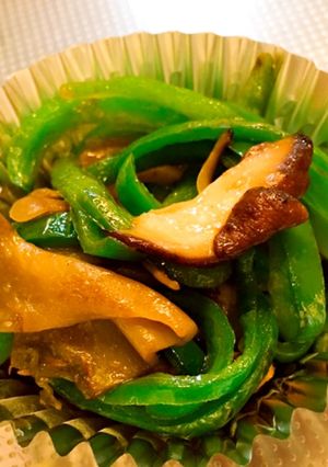 お弁当に☆ 椎茸ザーサイピーマン炒め-レシピのメイン写真