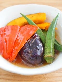 彩り野菜の揚げ浸し-レシピのメイン写真