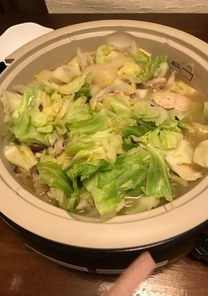 鮭と野菜の味噌鍋-レシピのメイン写真