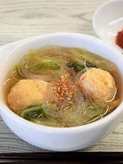 ゆず胡椒鶏だんごの和風はるさめスープ-レシピのメイン写真